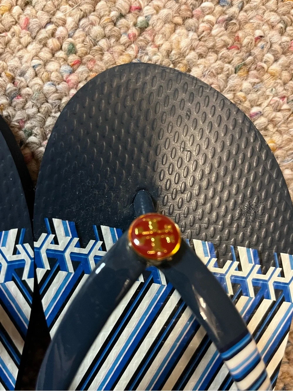 🆕 Tory Burch Geometric T Flip Flops